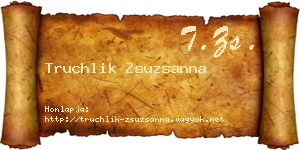 Truchlik Zsuzsanna névjegykártya