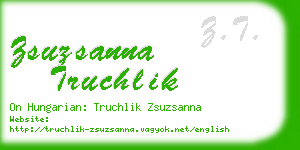 zsuzsanna truchlik business card